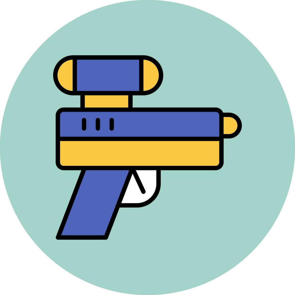 icono de vector de pistola láser