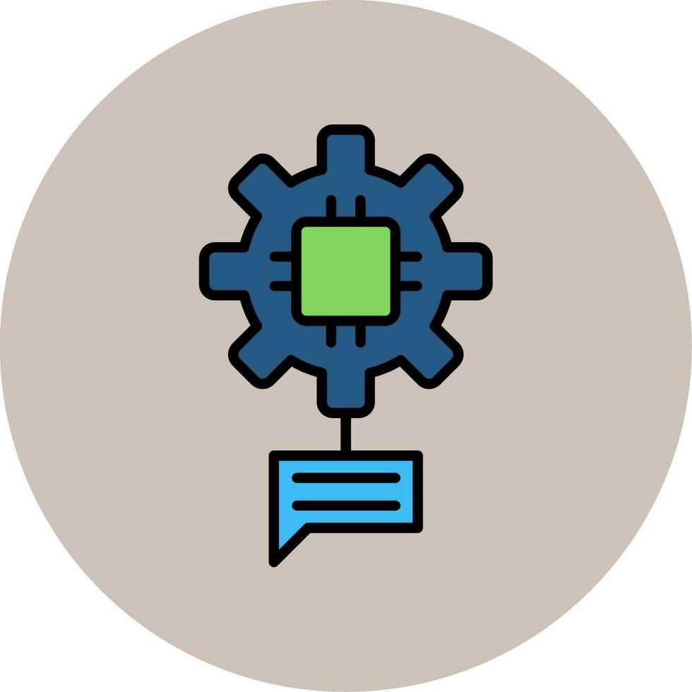 Natural Language Processing Vector Icon