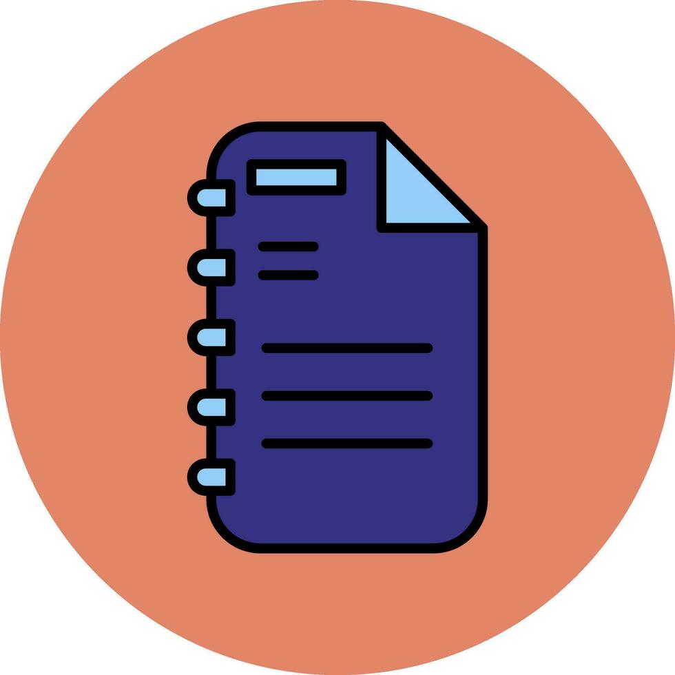 Note Page Vector Icon