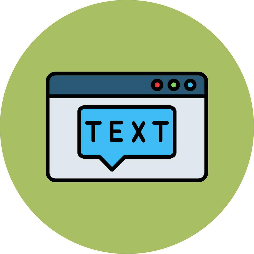 Text Vector Icon