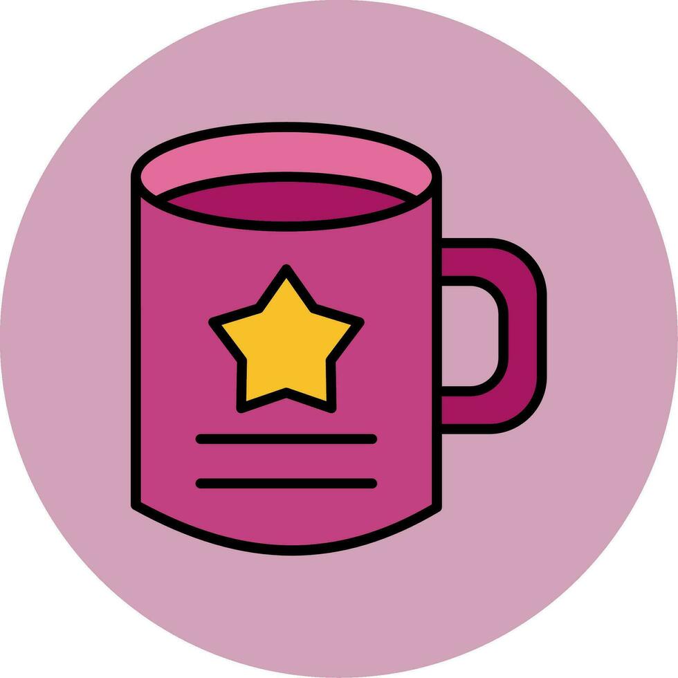 icono de vector de taza