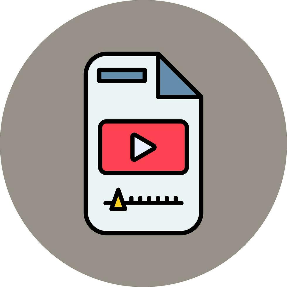 icono de vector de vídeo