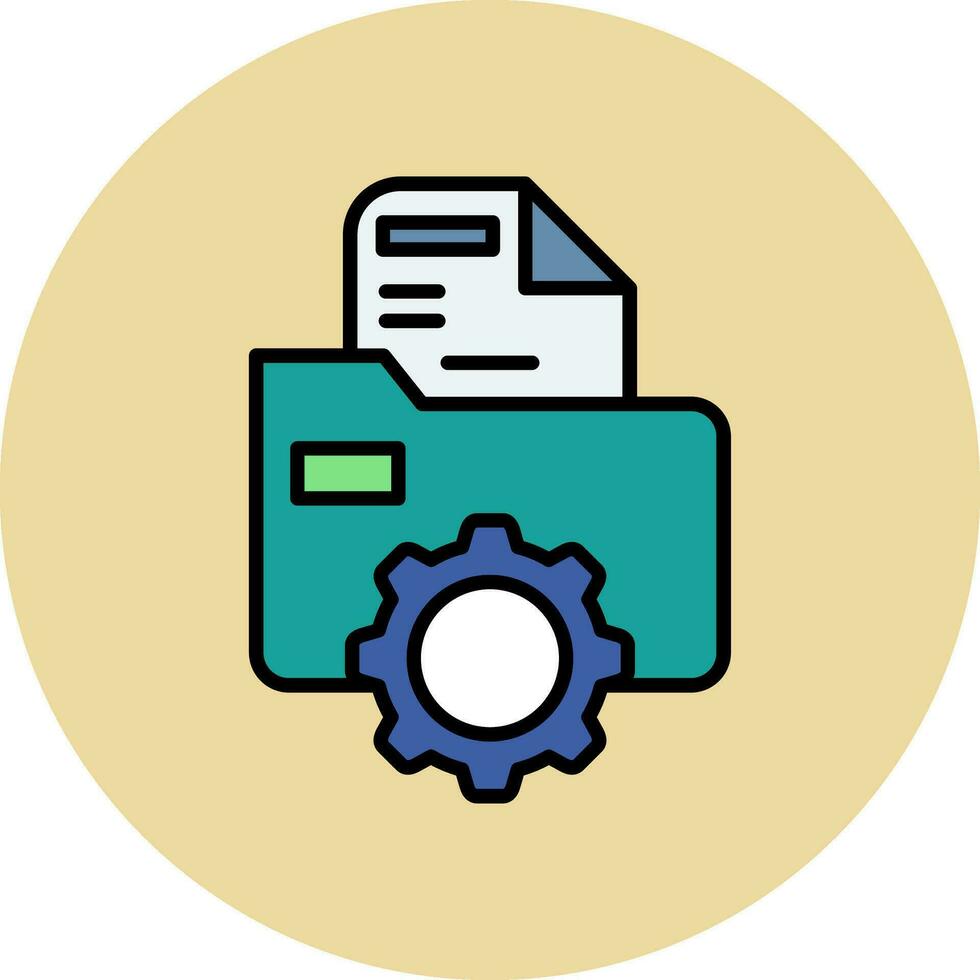 Folder Management Vector Icon