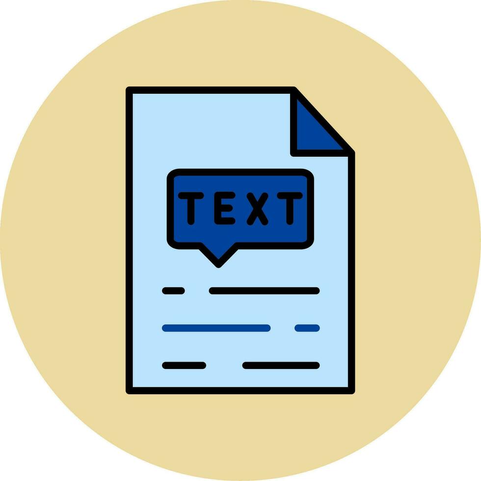 Text Vector Icon