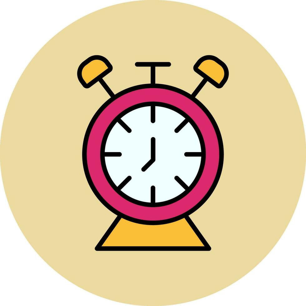 Desk Clock Vector Icon