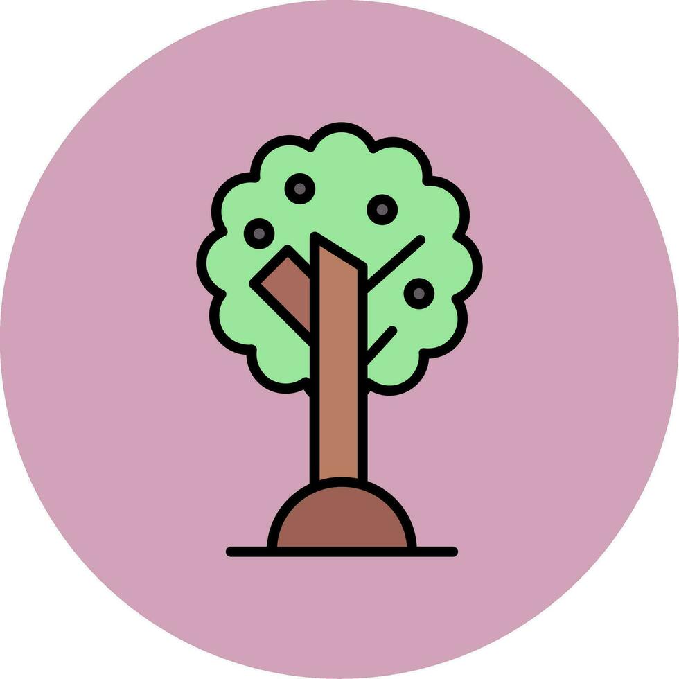 Olive Tree Vector Icon