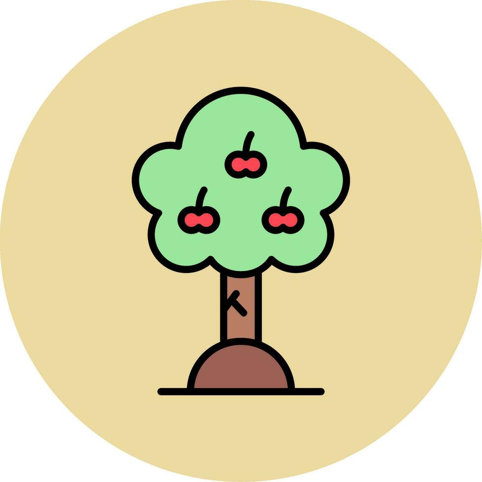 Apple Tree Vector Icon
