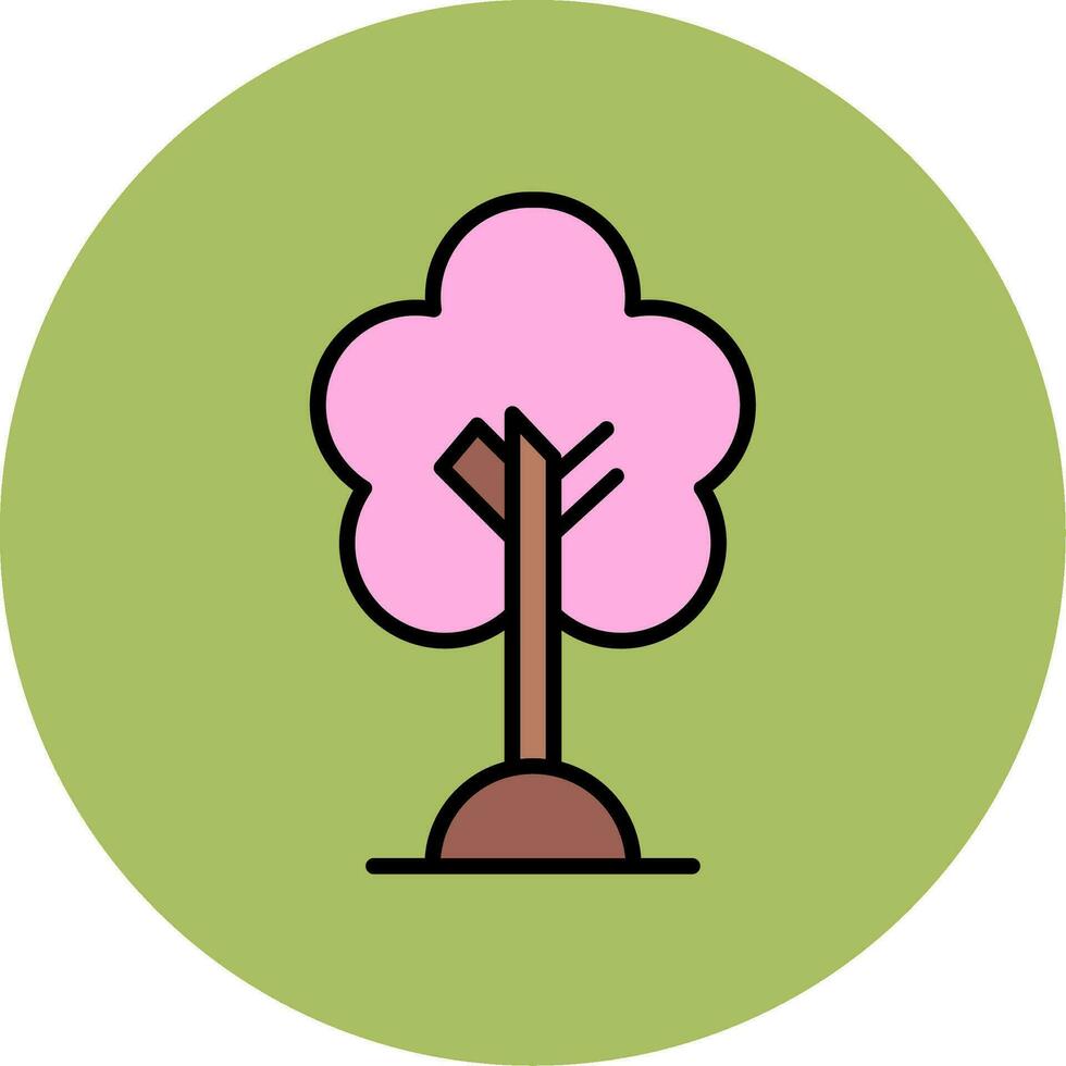 Cherry Tree Vector Icon