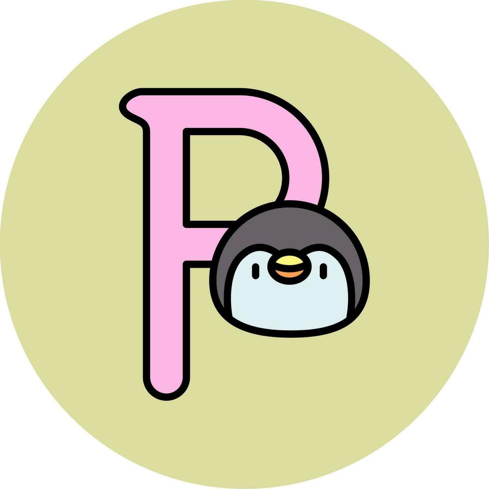 Capital P Vector Icon