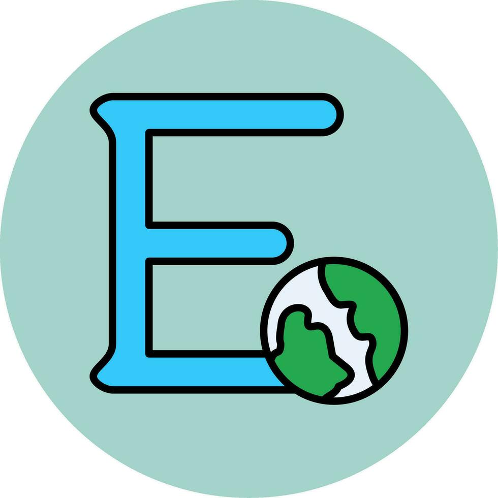 Capital E Vector Icon