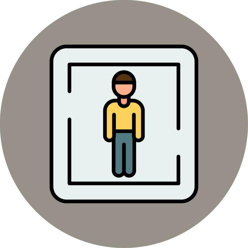 Male Toilet Sign Vector Icon