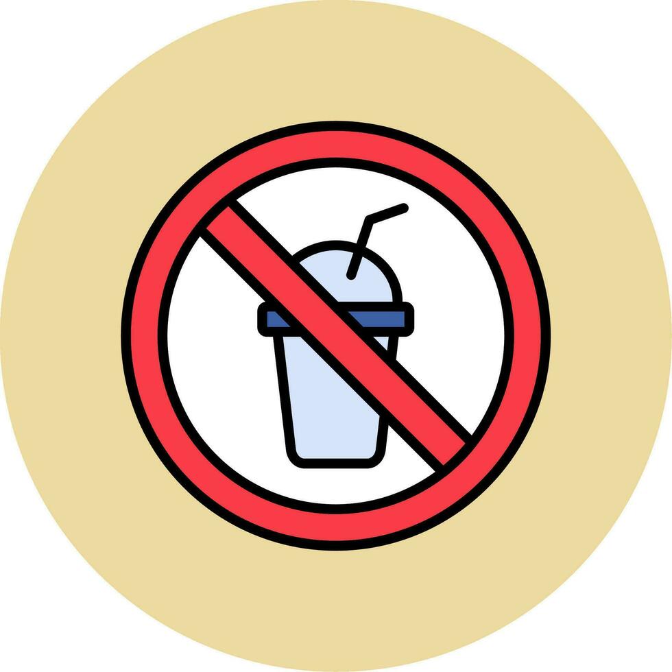 No Beverage Vector Icon