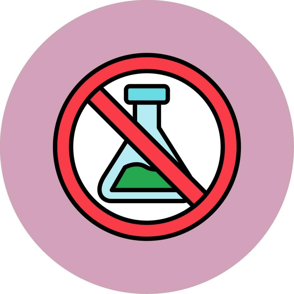 No Chemical Vector Icon