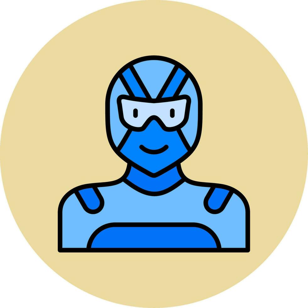 superhéroe vector icono