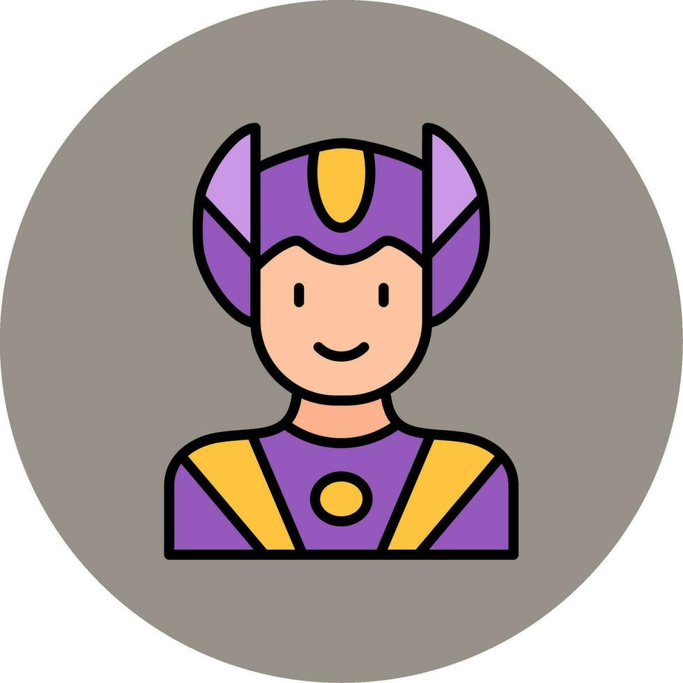 superhéroe vector icono