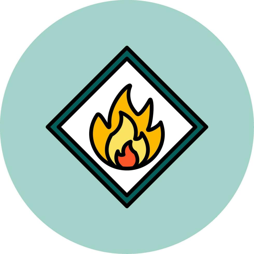 Flammable Vector Icon