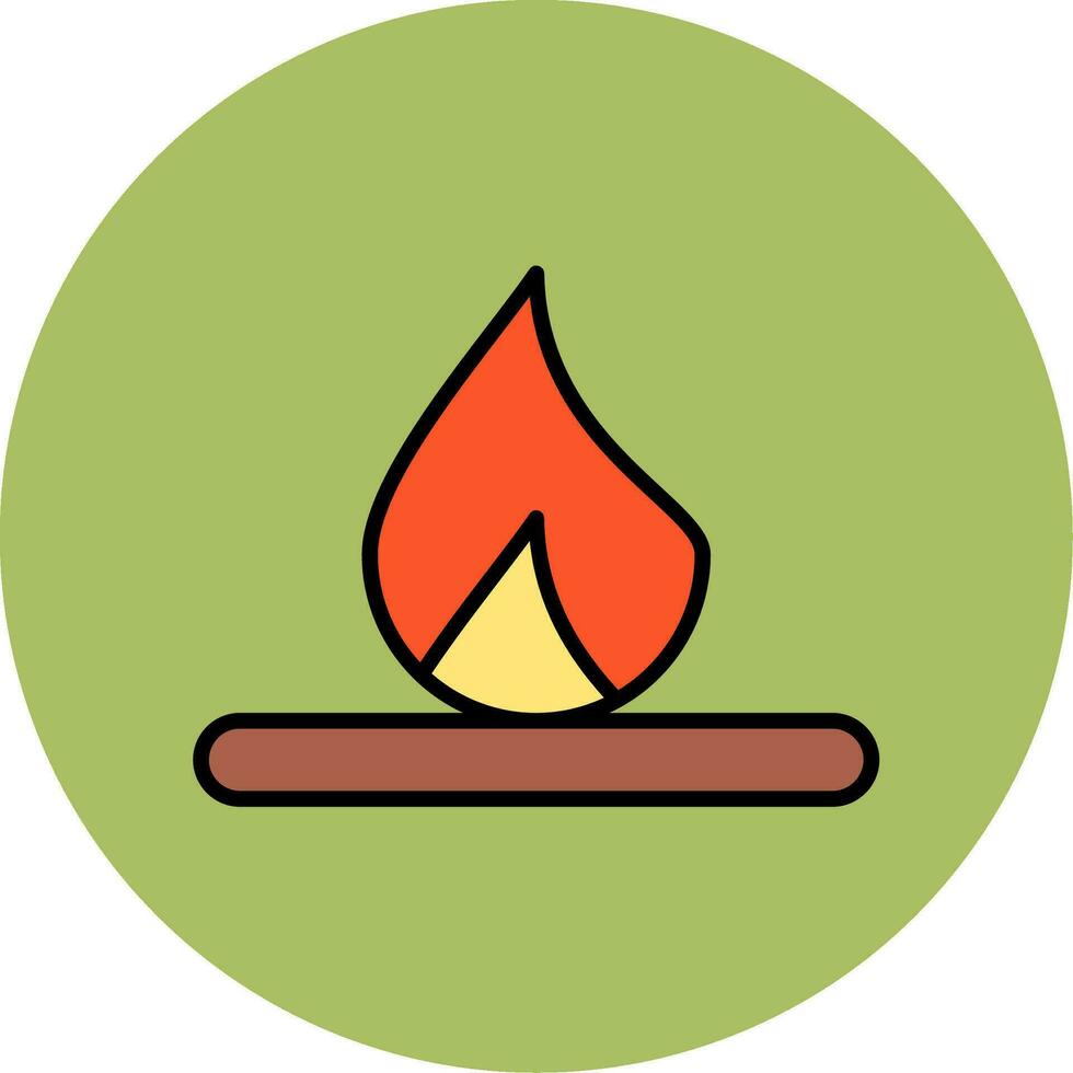 Burning Vector Icon