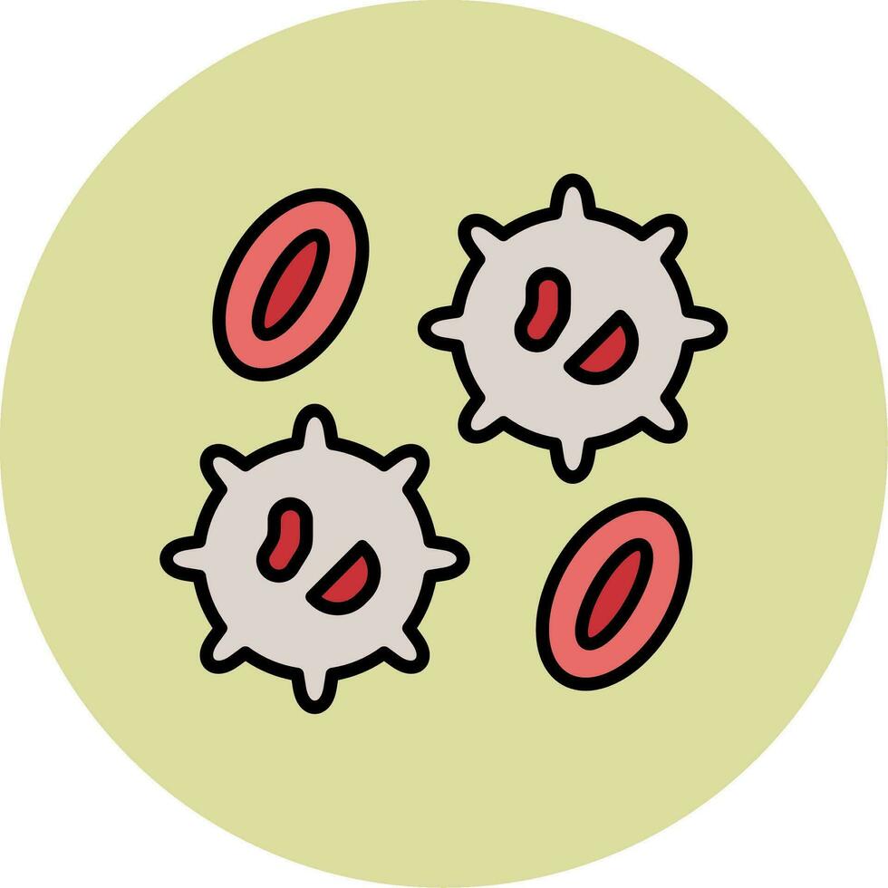 White Blood Cell  Vector Icon
