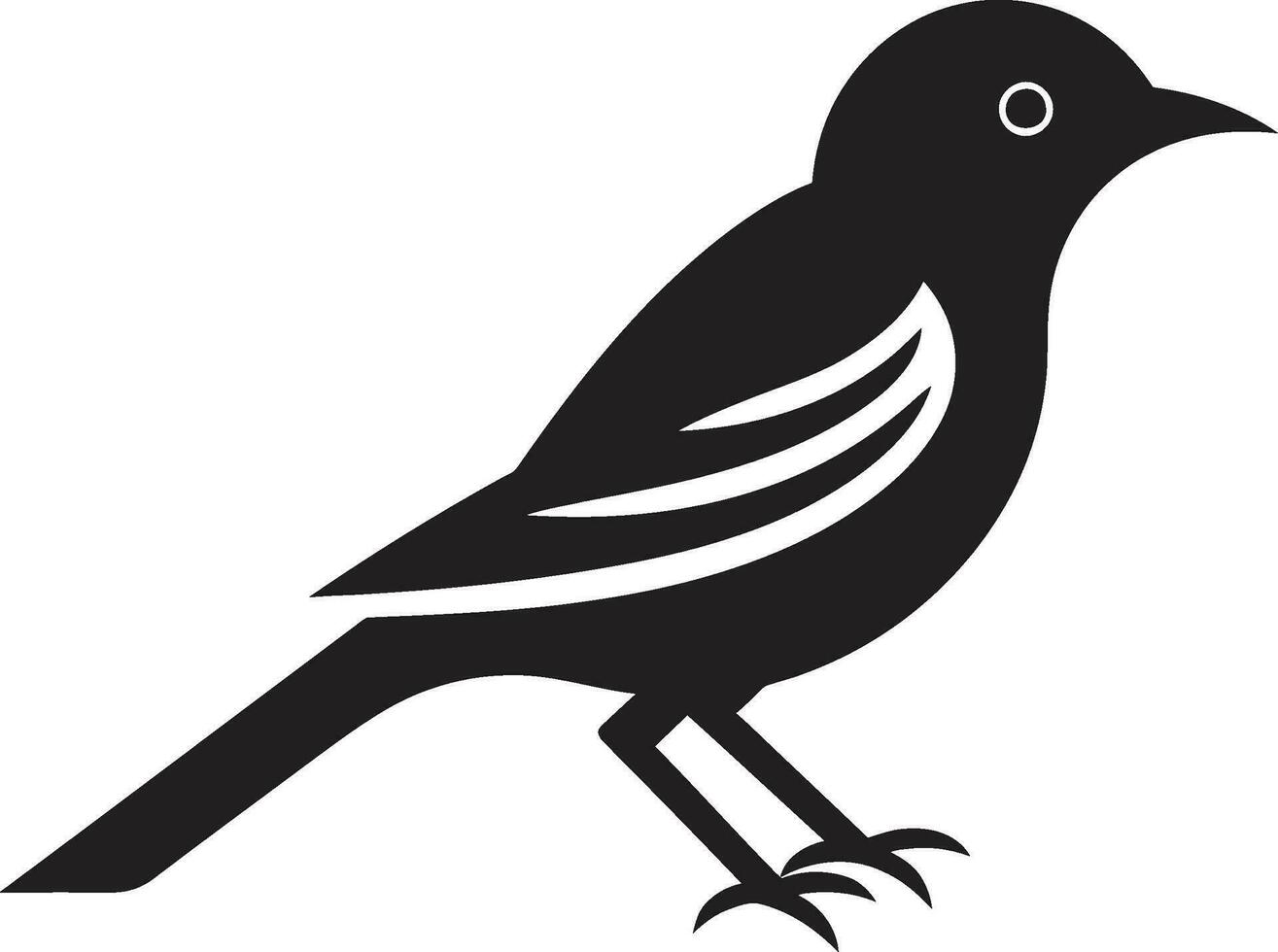 cuervos monocromo majestad garzas vuelo icono vector