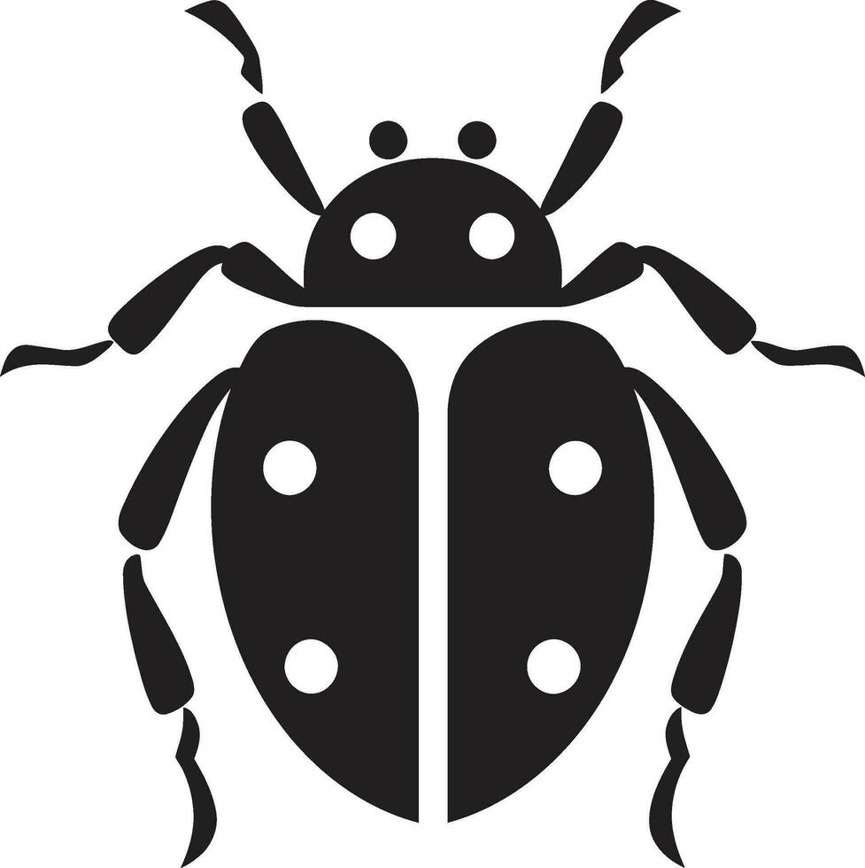 Elegant Emblem Timeless Ladybug Symbol Majestic Details Sleek Ladybug Profile vector