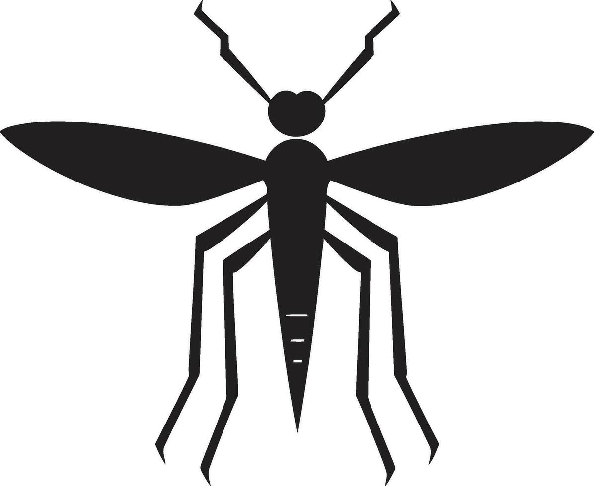 Stylish Mosquito Logo Symbol Minimalistic Mosquito Mark vector