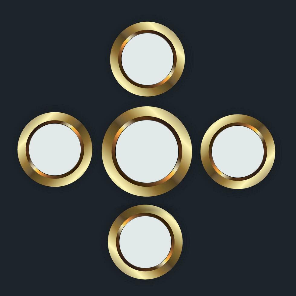 Chart of premium Eyes of Artifitual Intelligence concepts, golden eyes version on a dark background, A curcuit Vector Infographic template buttons