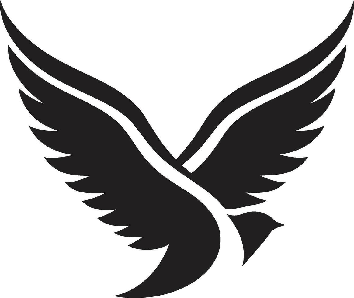 Powerful Black Dove Vector Logo A Symbol of Strength and Resilience Minimalist Black Dove Vector Logo A Simple Yet Effective Design