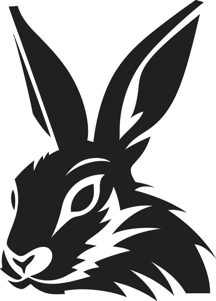 Black Vector Rabbit A Modern Logo for a Timeless Brand Black Vector Rabbit A Logo Thats Both Bold and Playful