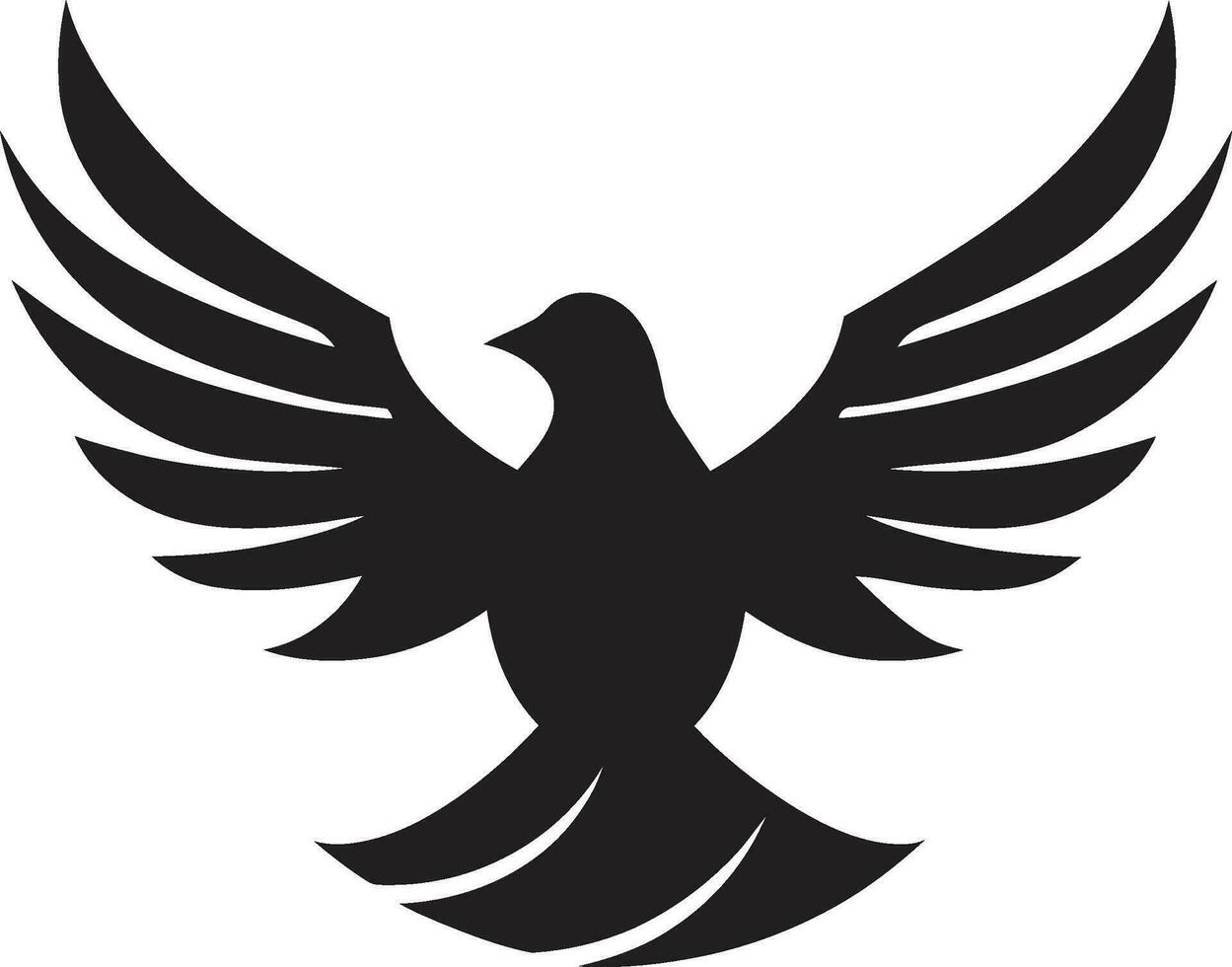 Black Dove Vector Logo with Text and Olive Branch A Symbol of Peace and Harmony Black Dove Vector Logo with Text and Heart A Symbol of Love and Compassion