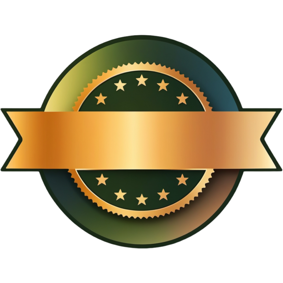 Blank label circular stamp. AI Generative png
