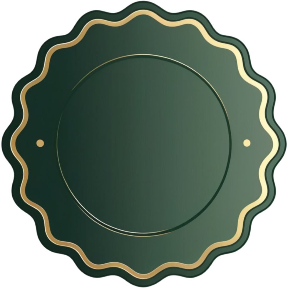 Elegant empty label seals. AI Generative png