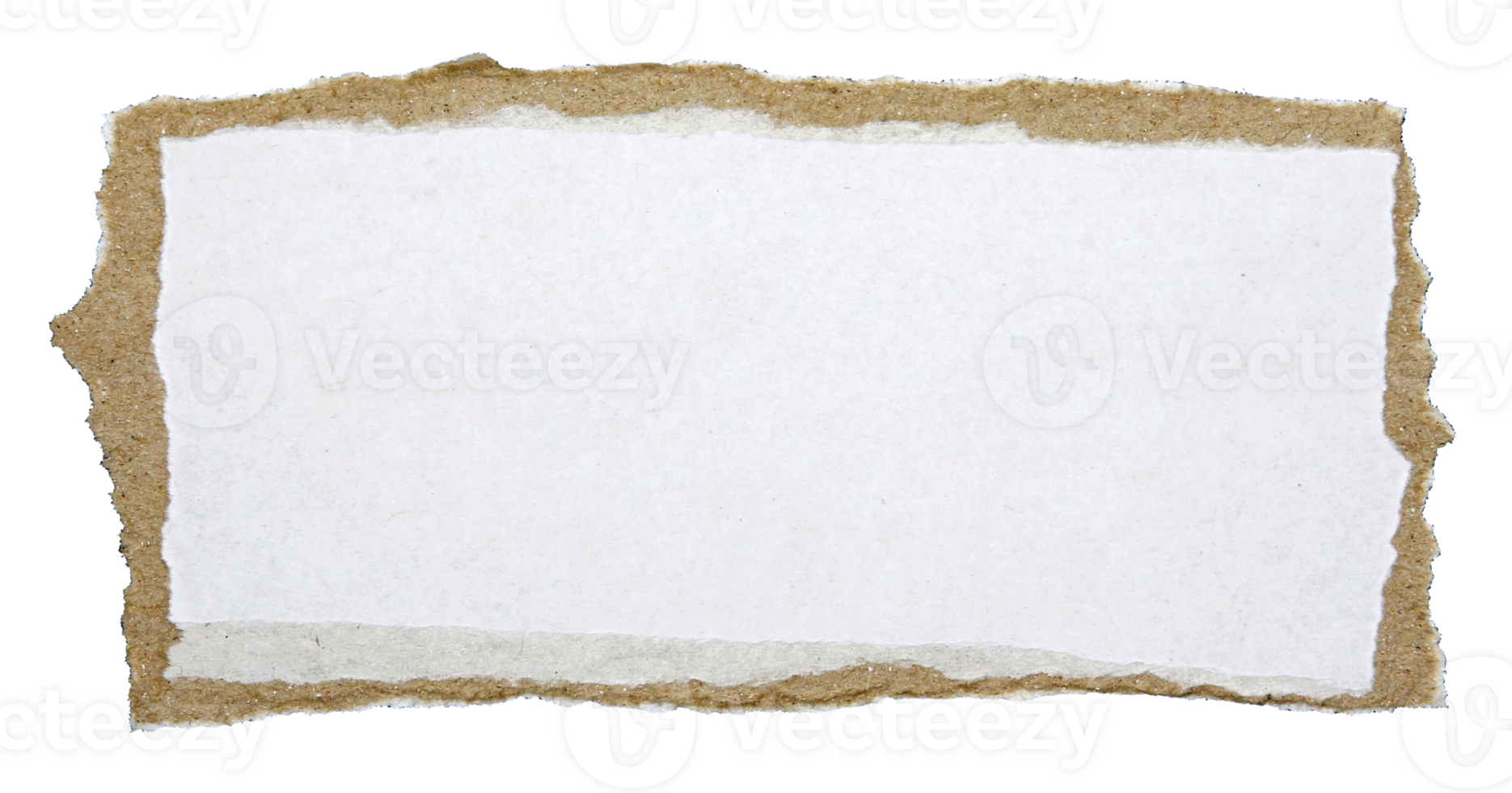 Pieces of torn scrapbook paper on transparent background png file