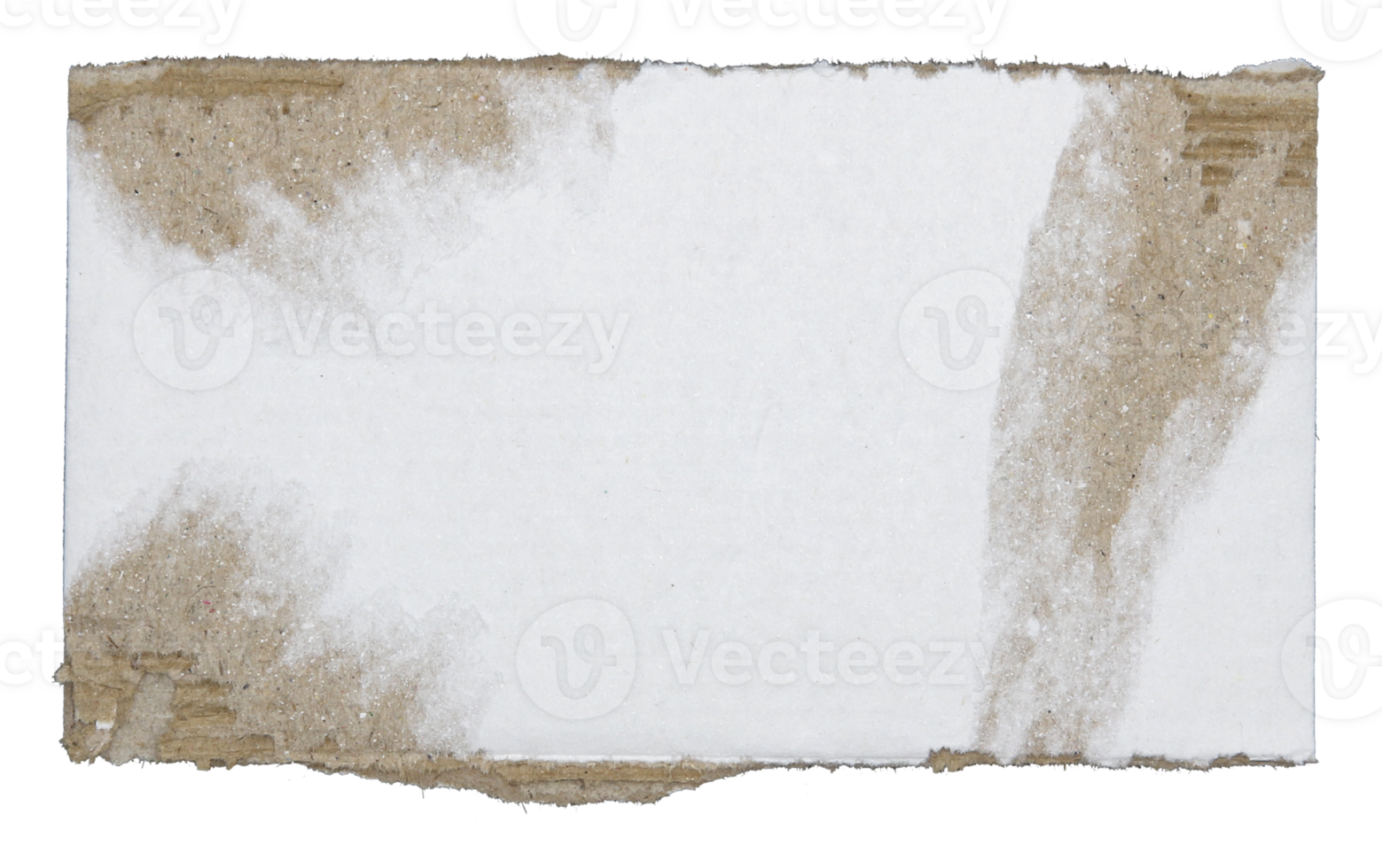Pieces of torn scrapbook paper on transparent background png file