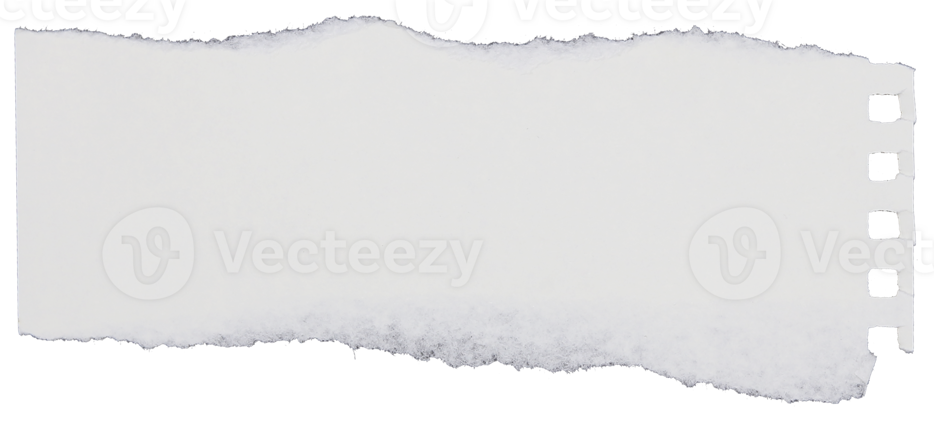 Pieces of torn scrapbook paper on transparent background png file