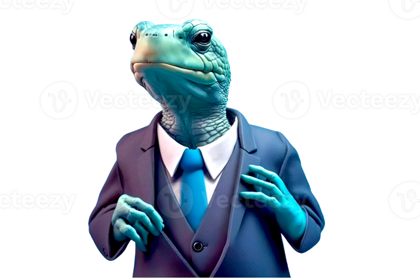 turtle in the business suit ai generated png