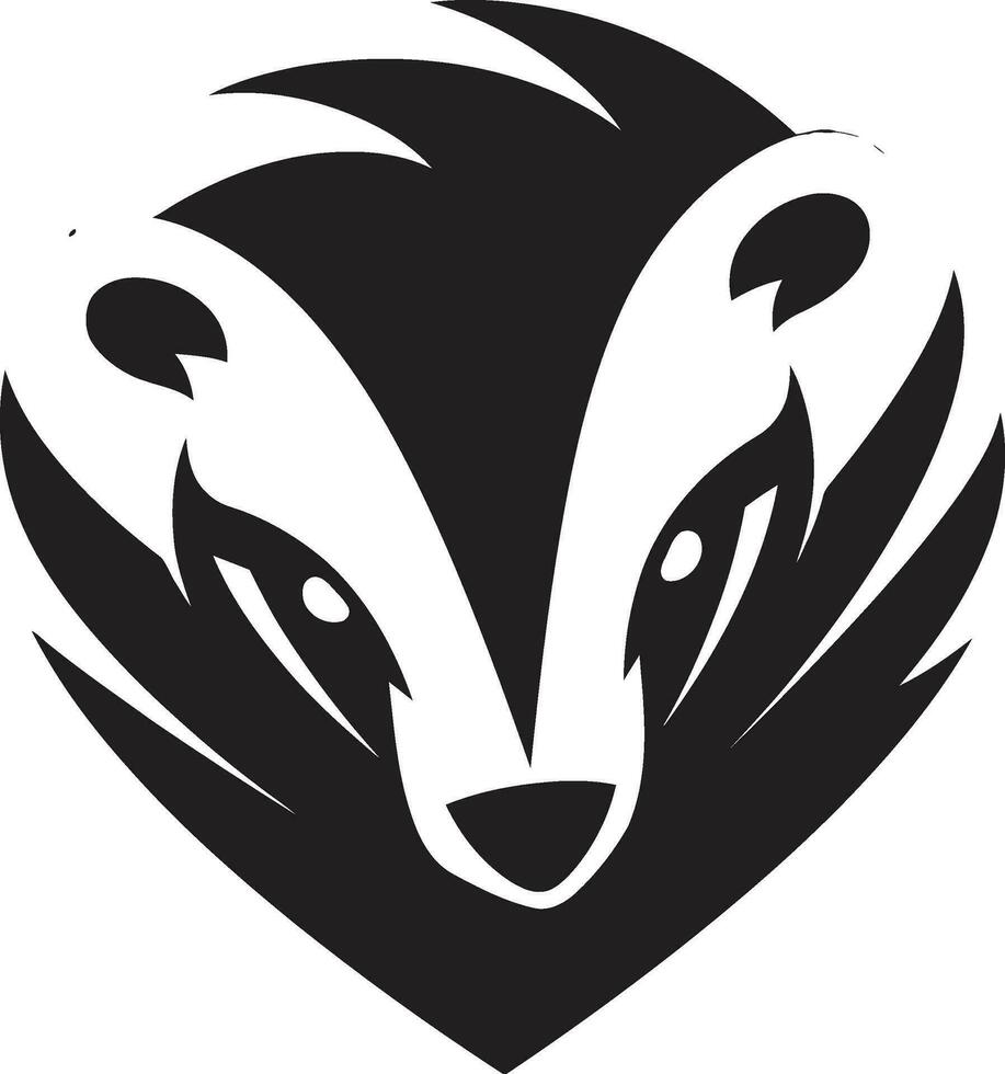 King of the Badgers Badger Monarch Profile vector