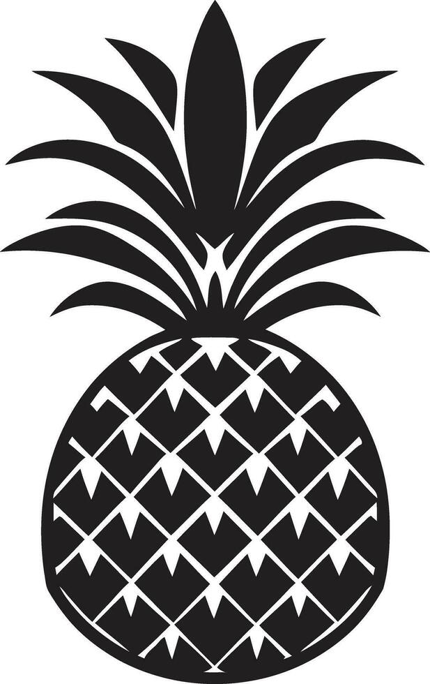 Geometric Pineapple Emblem Mysterious Pineapple Icon vector