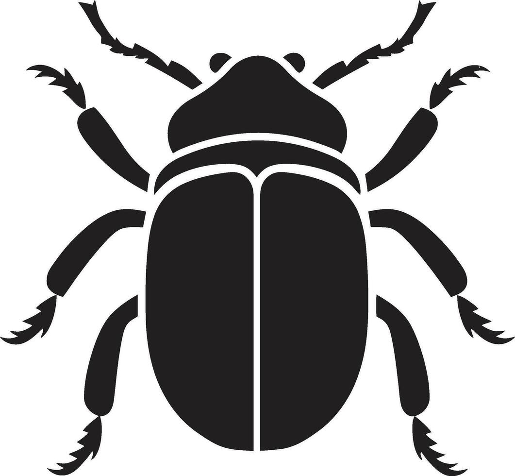 Beetle Lineage Badge Bug Heraldic Symbol vector