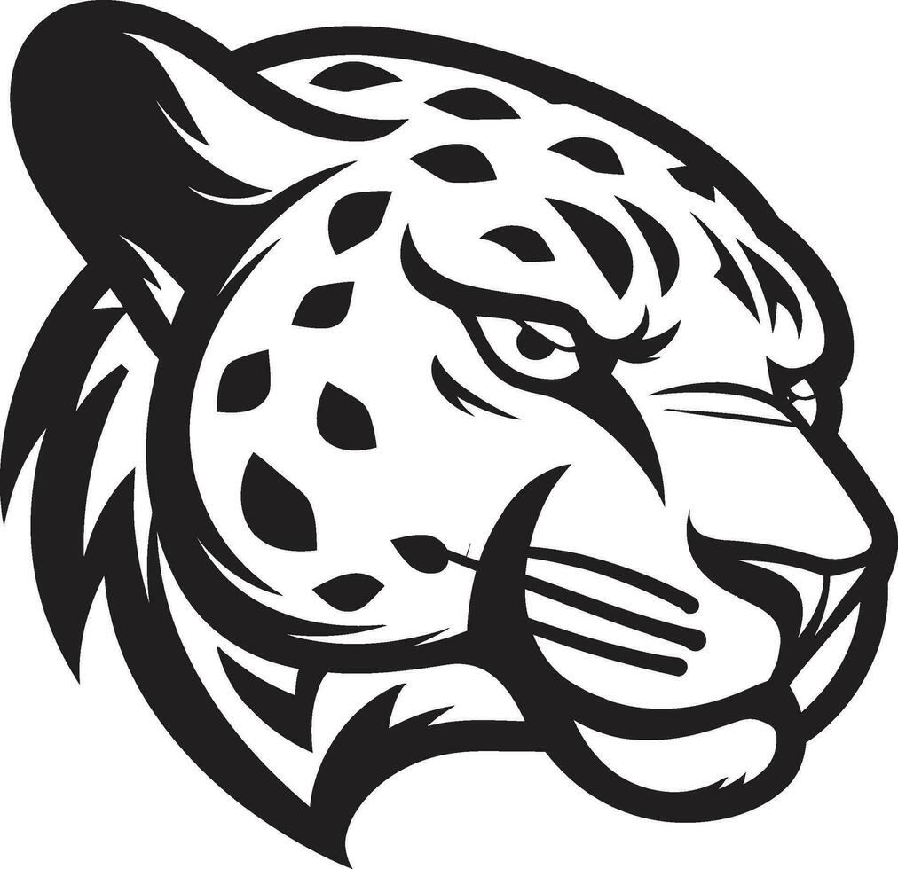 Vector Cheetah Silhouette Timeless Symbol Whiskered Elegance Cheetah Badge