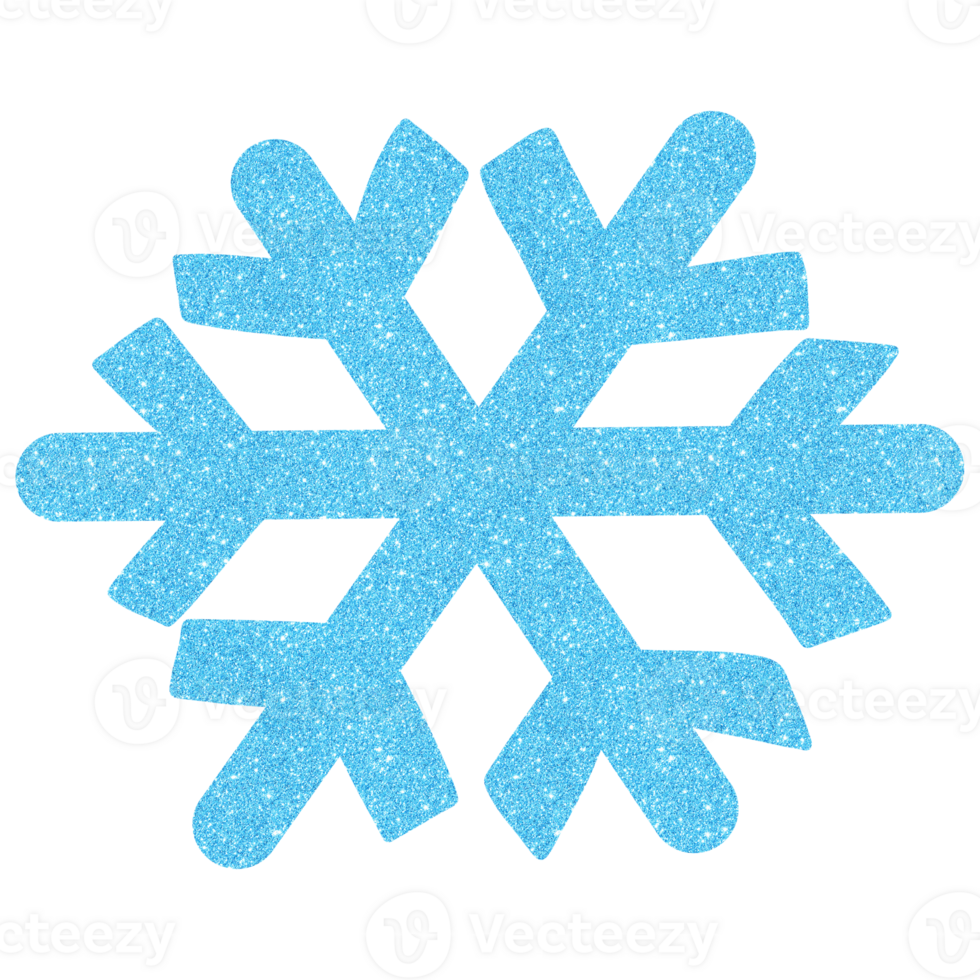 Elegant Glitter Snowflake Decoration png