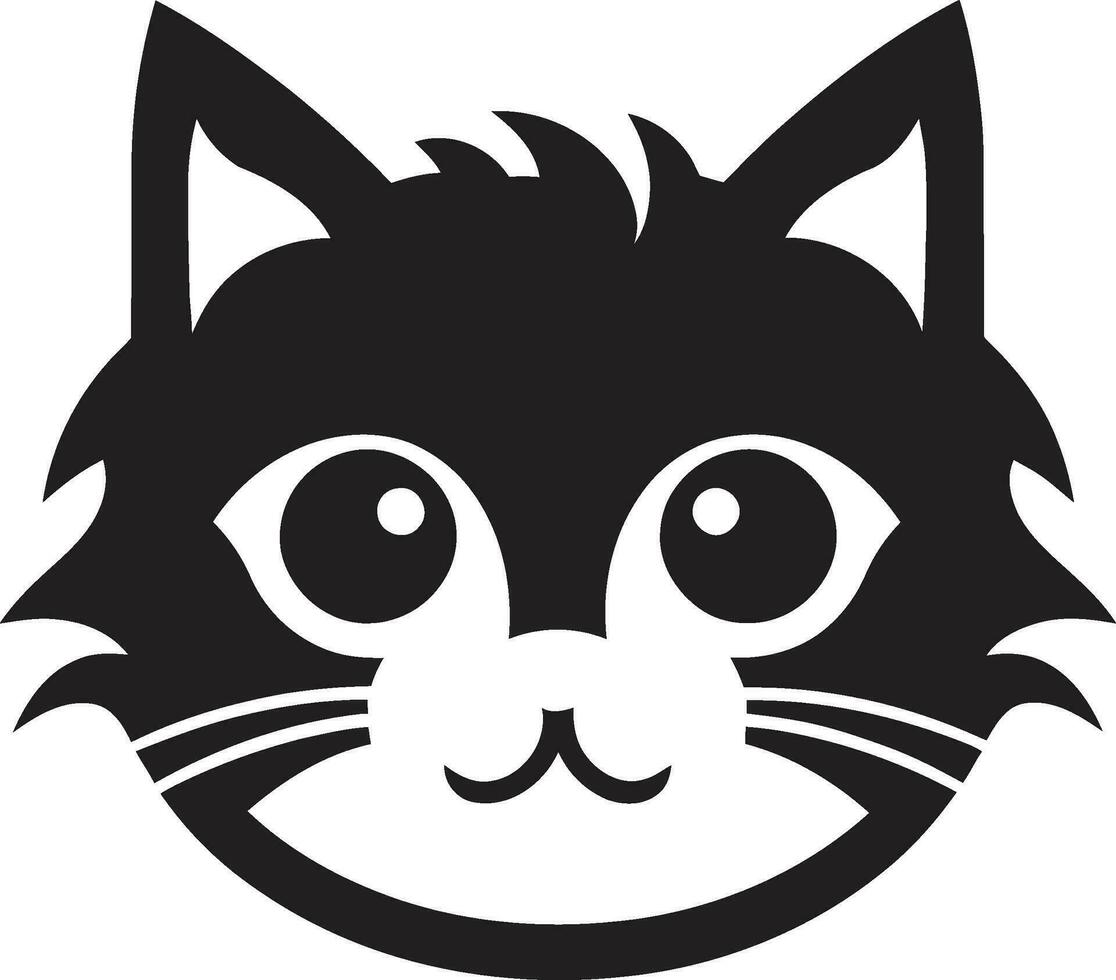 Cat Outline Badge Panthers Stealthy Branding vector
