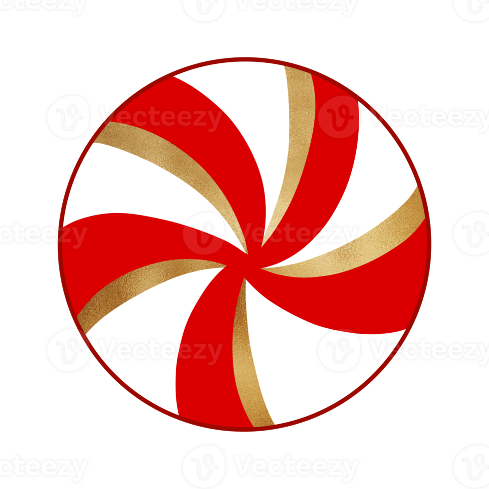 Red Candy Cane Peppermint 32753003 PNG