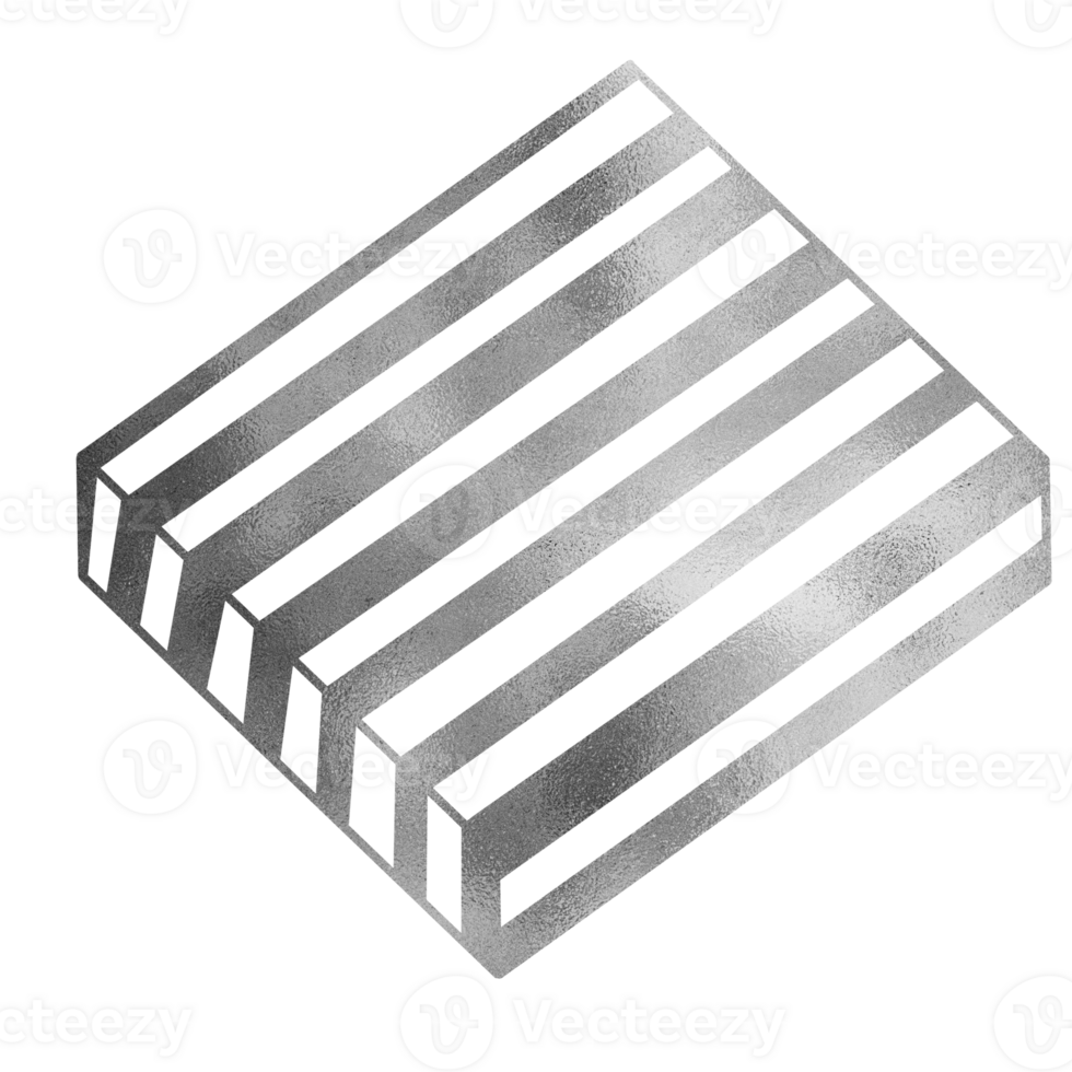 Silver Luxurious Present box png