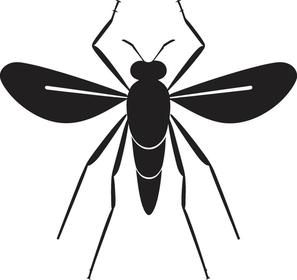 Mosquito Silhouette Art Futuristic Mosquito Vector