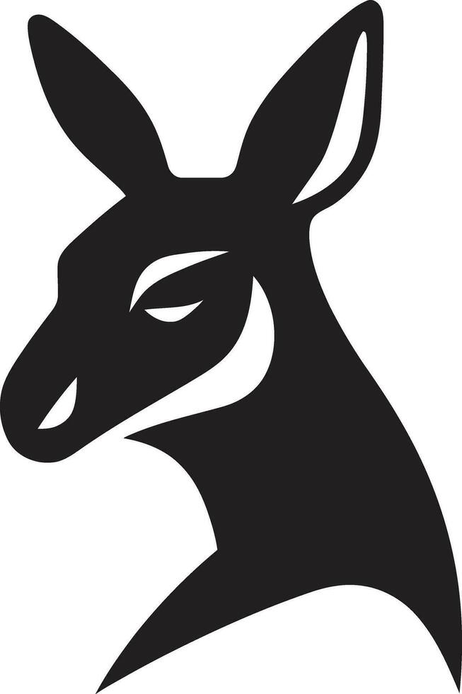 Kangaroo Leap into Action Kangaroo Silhouette Trekker vector