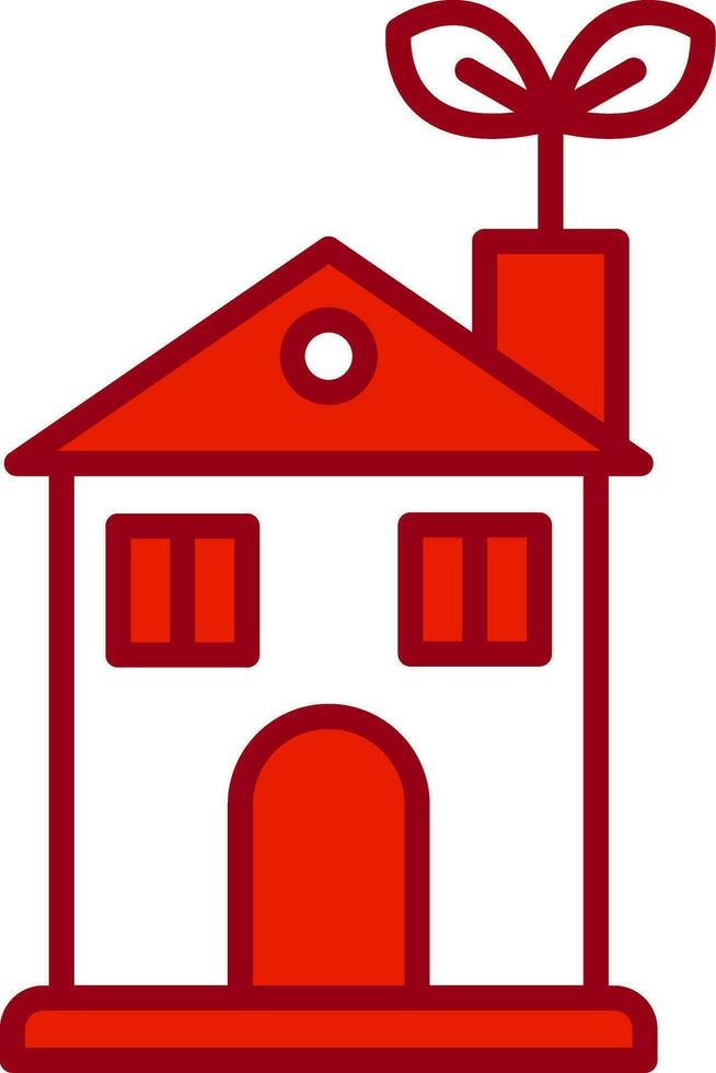 Eco House Vector Icon