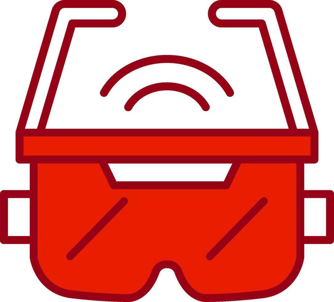 icono de vector de gafas ar