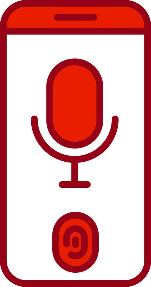 Voice Recognition Vector Icon