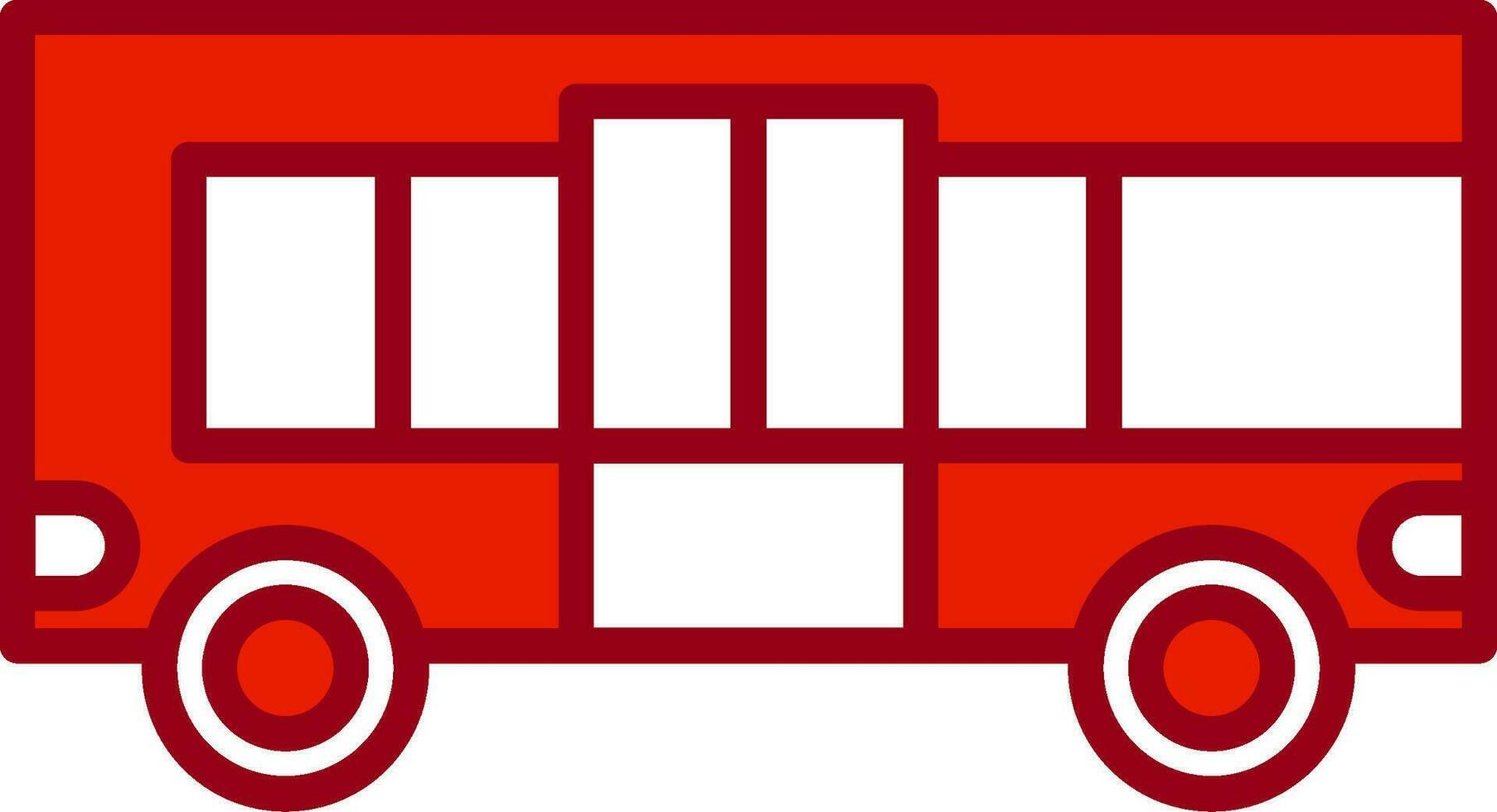 icono de vector de bus