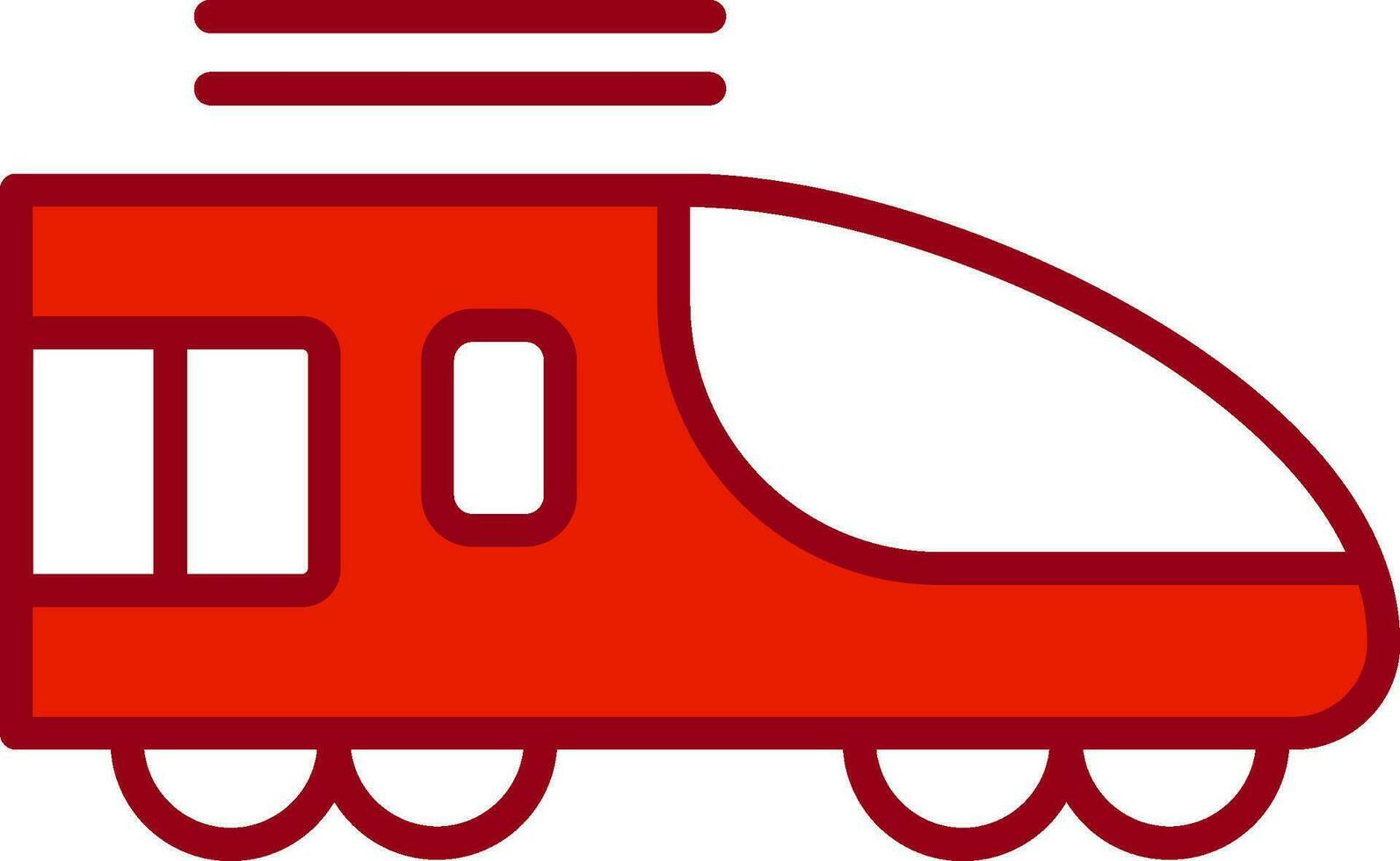 alto velocidad tren vector icono